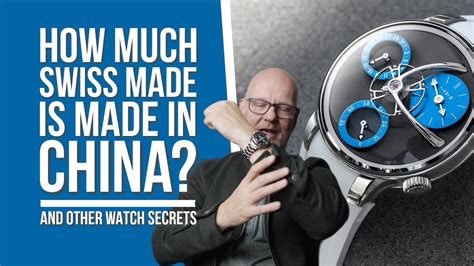 are most swiss watches made in china